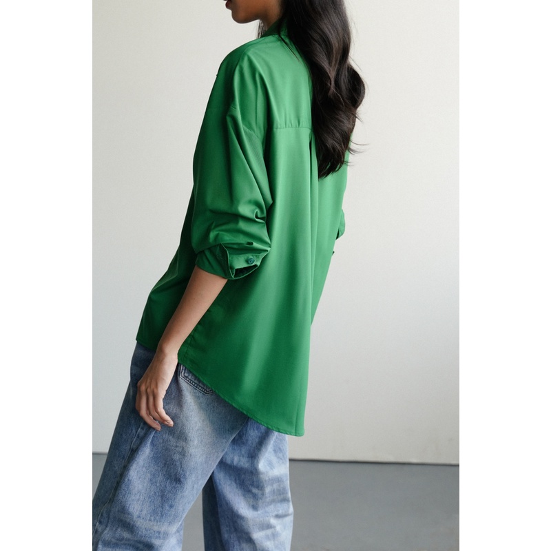 Áo sơ mi nữ dài tay dáng oversized nhiều màu _MONOTALK T10001FT