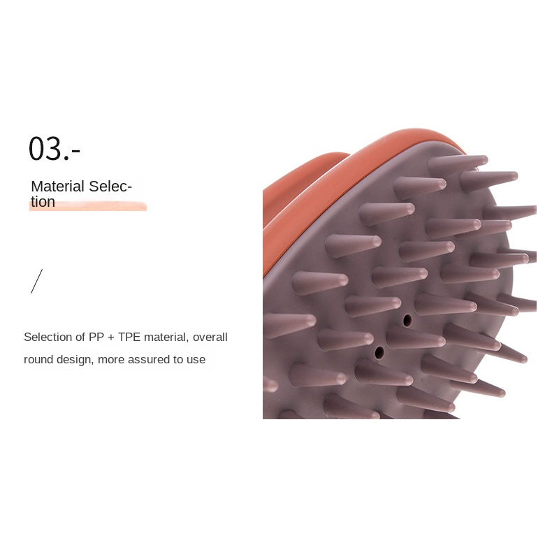 Bàn Chải Silicone massage Da Đầu