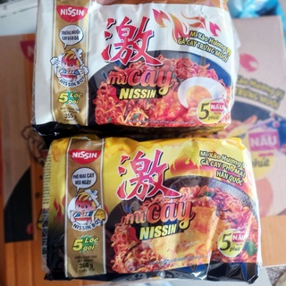 MÌ XÀO NISSIN [ COMBO 5 GÓI] VỊ GÀ CAY PHÔ MAI/ GÀ CAY TRỨNG MUỐI