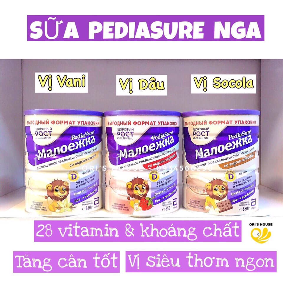 sale Sữa bột Pediasure 850g - Nga