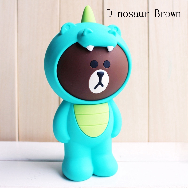 Túi Đựng Bút Bằng Silicone Cỡ Lớn In Hình Gấu Nâu Bts