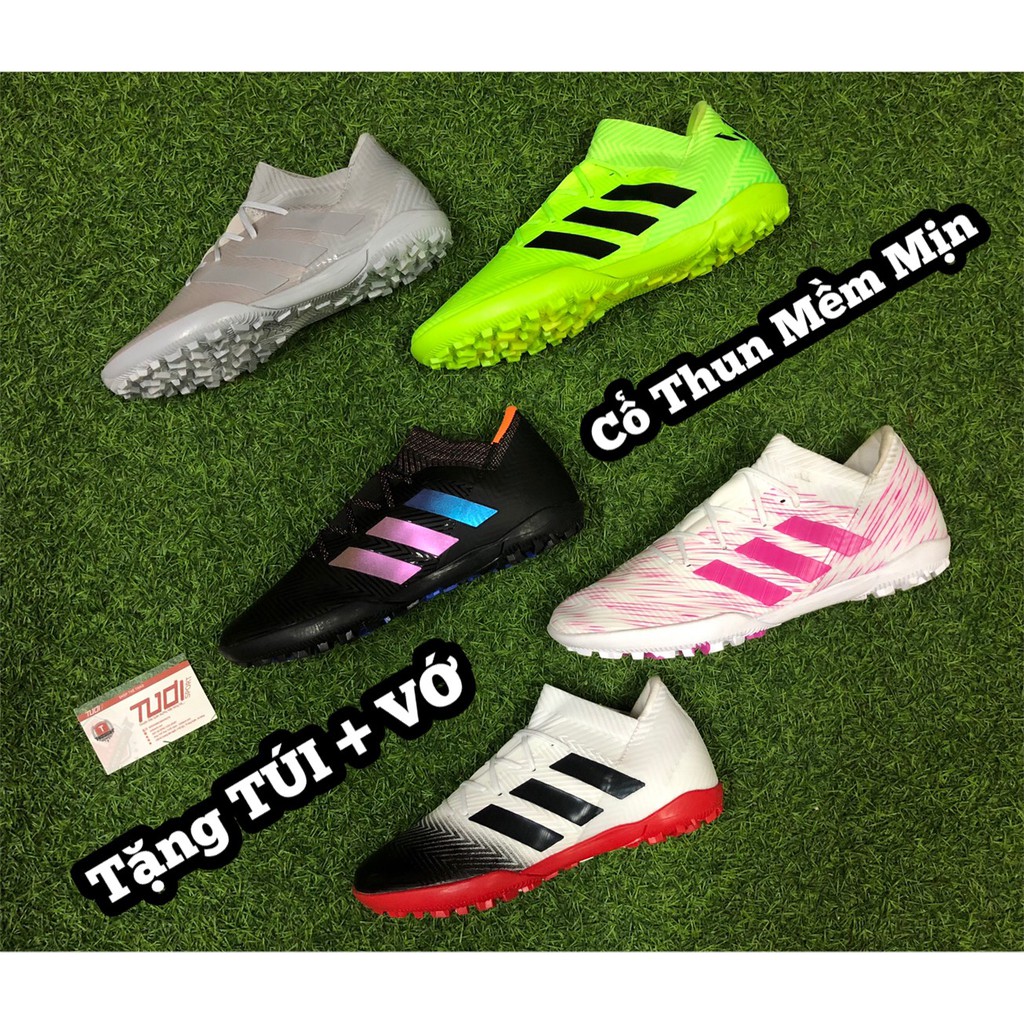 [ Tăng TÚI + VỚ ] Giày đá bóng NEMEZIZ MESSI CỔ THUN TF 2019 GIÁ RẺ CHẤT LƯỢNG