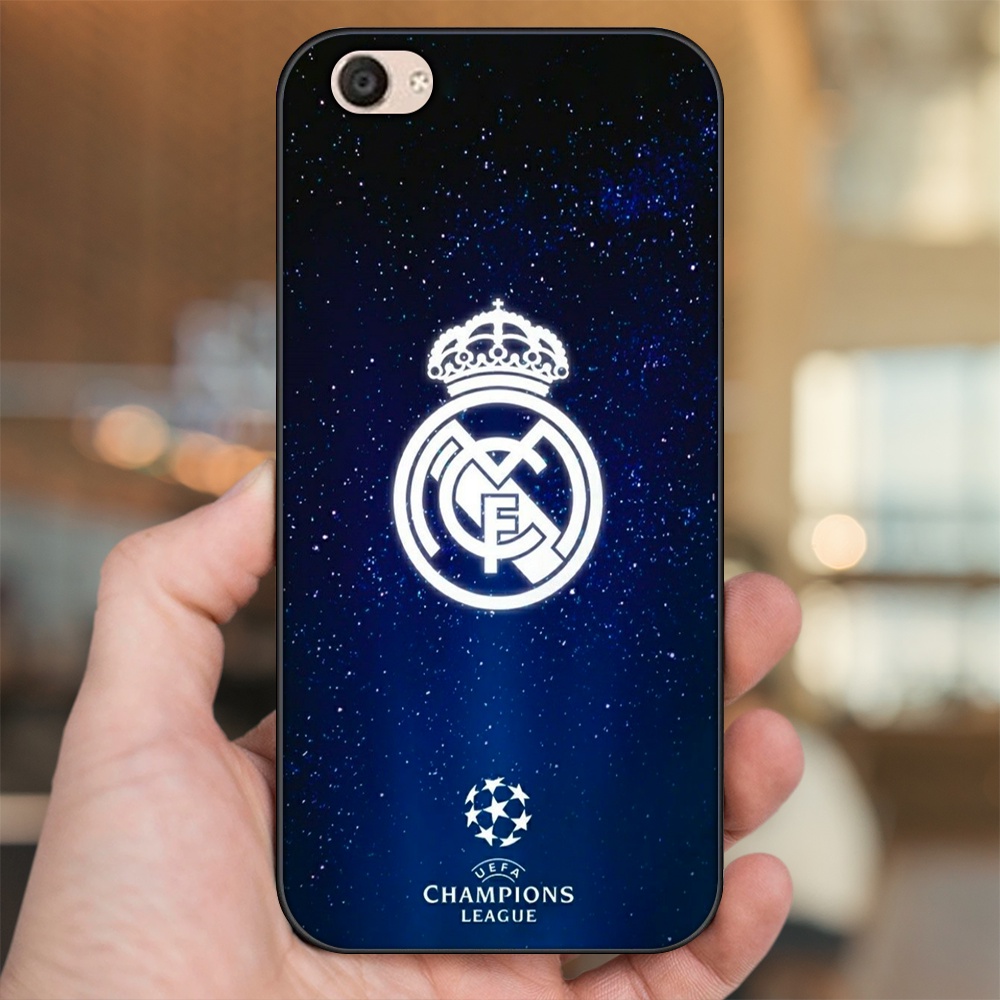Ốp lưng Vivo V5, V5 Plus viền đen in hình Real Madrid