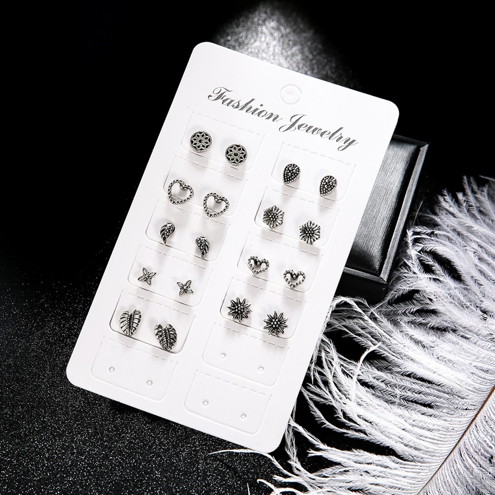Set 9 Đôi Khuyên Tai Phong Cách Bohemian Cổ Điển Dành Cho Nữ