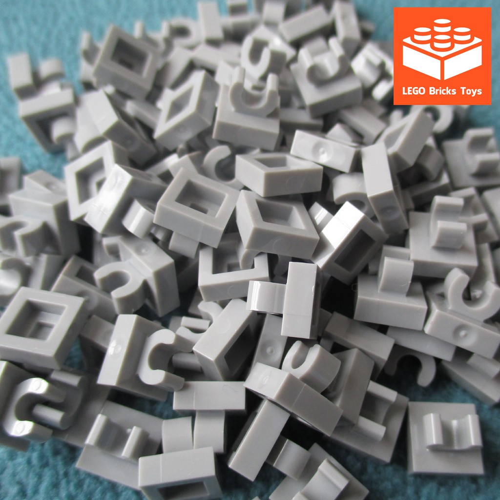 LEGO Miếng 1x1 Xám Nhạt Với Vòng Kẹp Thẳng ID 6071229 15712