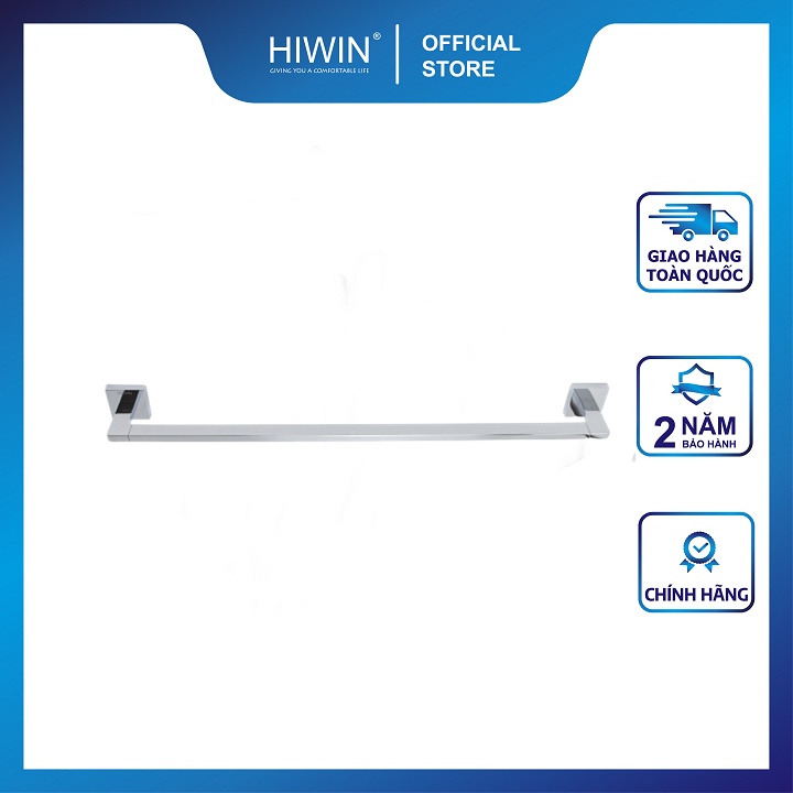 Giá treo khăn, thanh vắt khăn đơn nhà tắm chất liệu đồng mặt gương HIWIN Y-1208