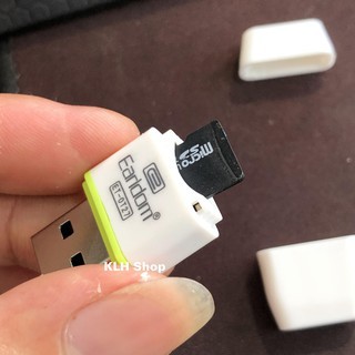 Đầu đọc thẻ nhớ OT27 mini có nắp đậy chống gãy thẻ, đầu lọc micro SD card dùng cho loa đài xe ô tô, máy tính laptop DATA