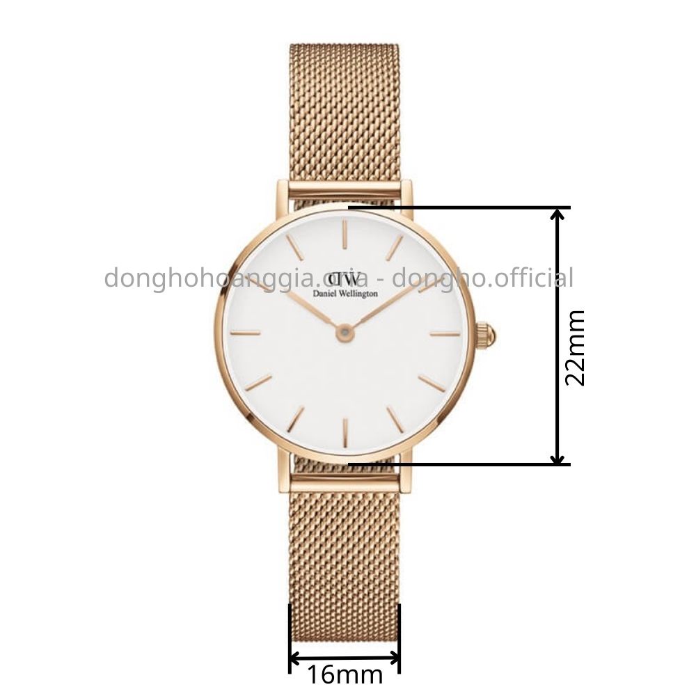 Đồng hồ nữ dw dây kim loại size 22mm đồng hồ Nữ chống Nước 3ATM Sang Trọng Bảo Hành 24 Tháng - Mã D01