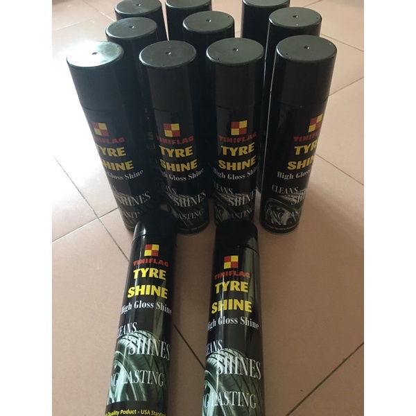 Chai Xịt Đánh Bóng Làm Sạch Lốp Xe, Bảo Vệ Vỏ Lốp Xe TYRE SHINE 650ml thái lan