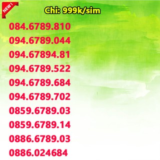 Sim số đẹp Vinaphone đồng giá 1000k