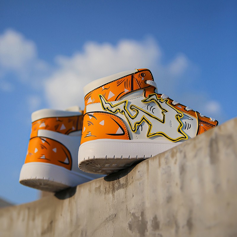 Giày Thể Thao Nam In Hình anime demon slayer Thời Trang