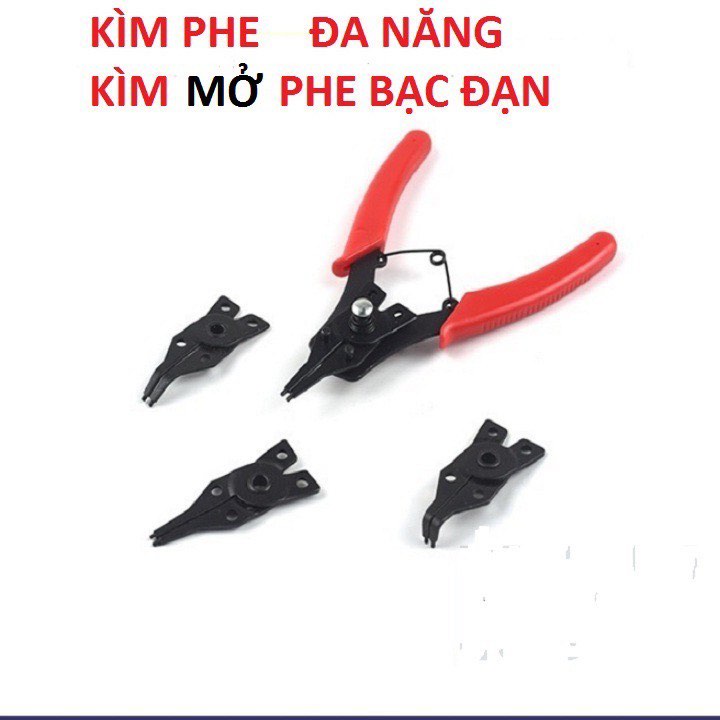 Kìm mở phe đa năng 4 đầu,bộ kìm mở phe với chất liệu thép CR-V(Chính hãng)