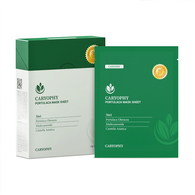 Mặt Nạ Ngăn Ngừa Mụn Chuyên Sâu Caryophy Portulaca Mask Sheet