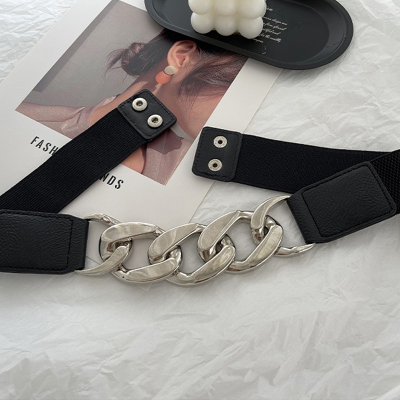 Thắt Lưng Màu Đen Siêu Rộng Phong Cách Châu Âu Cổ Điển Thời Trang Cho Nữ