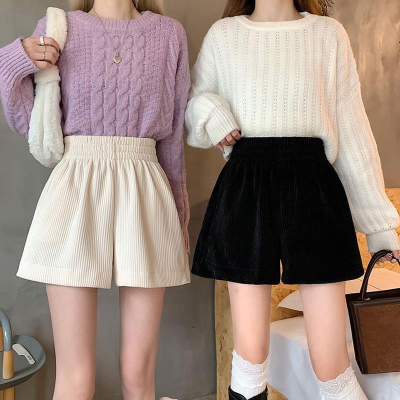 B&amp;G Quần Short Lưng Cao Ống Rộng Phong Cách Hàn Quốc Cho Nữ quần đùi nữ JL-DK-23