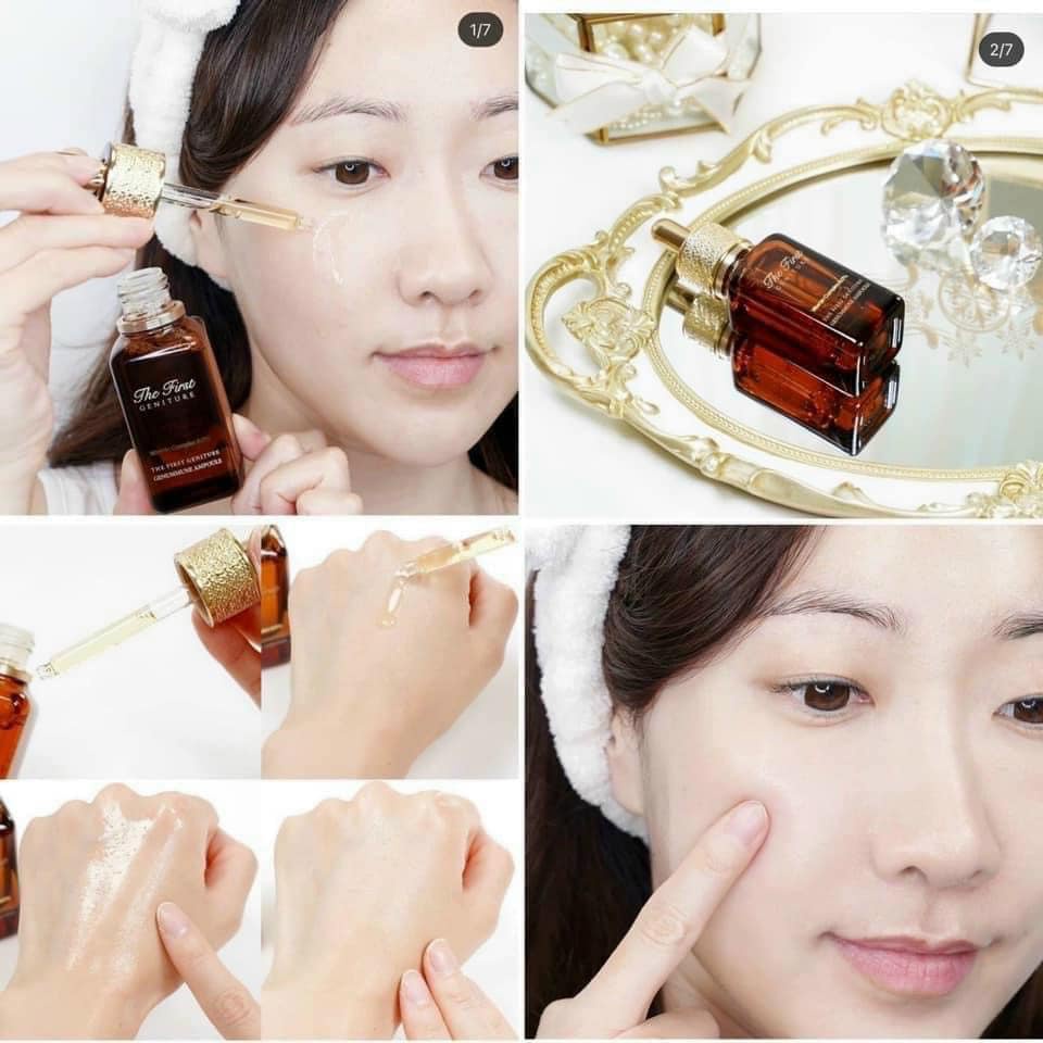 Tinh chất Vitamin C dưỡng trắng da Ohui The First - chống oxy hóa , nâng cơ tăng độ đàn hồi cho da săn chắc sáng mịn .