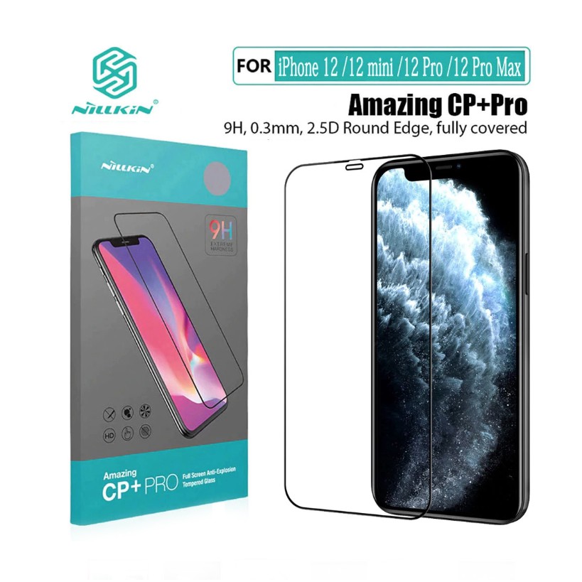 Kính cường lực iPhone 13/ 13 Pro/ 13 Pro Max - iPhone 12/ 12 Pro/ 12 Pro Max Full màn hình CP+PRO Nillkin chính hãng