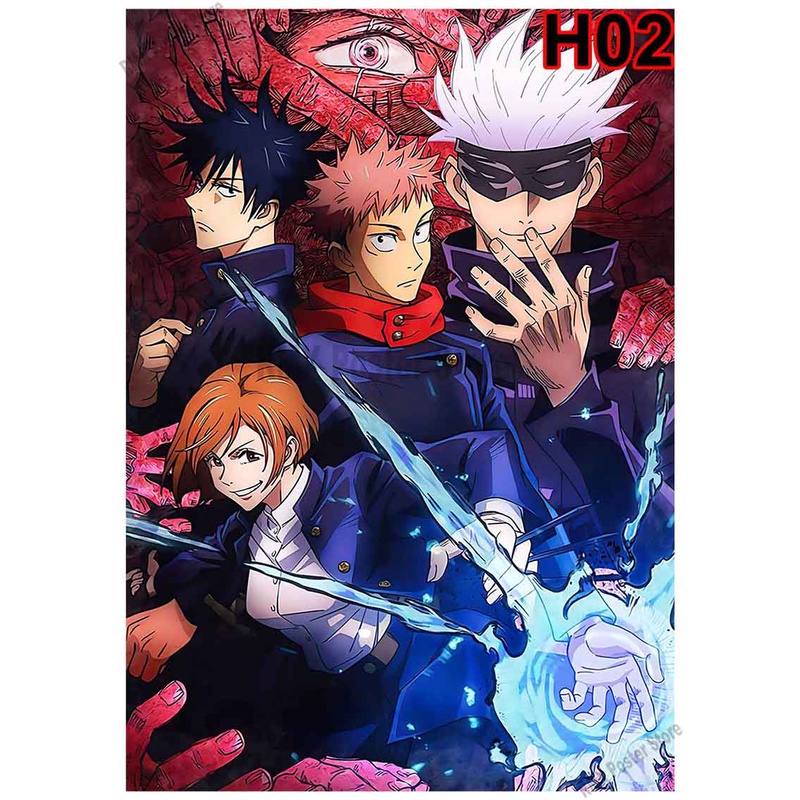 Poster Phim Anime Jujutsu Kaisen Dán Tường Trang Trí