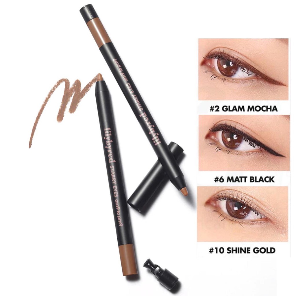 Kẻ Mắt Dạng Gel LILYBYRED Starry Eyes Am9 To Pm9 Gel Eyeliner 0.5g