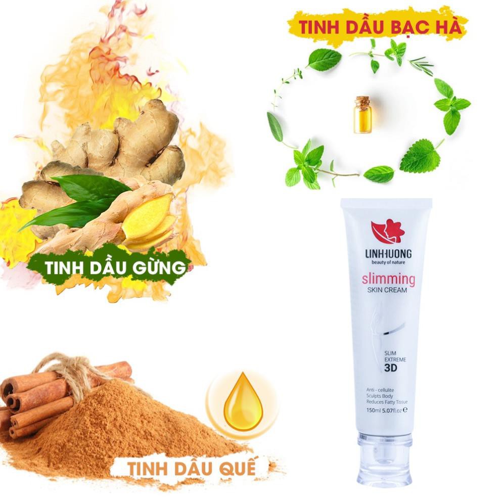 [Mua 1 tặng 3] Kem tan mỡ Linh Hương Slimming Skin Cream hỗ trợ massage làm tan mỡ bụng, tan mỡ đùi và cánh tay