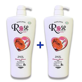 [ Combo 2 chai ] Sữa Tắm Dê Rose8x Chai Khổng Lồ 1200ml x 2 chai, HSD 36 tháng.