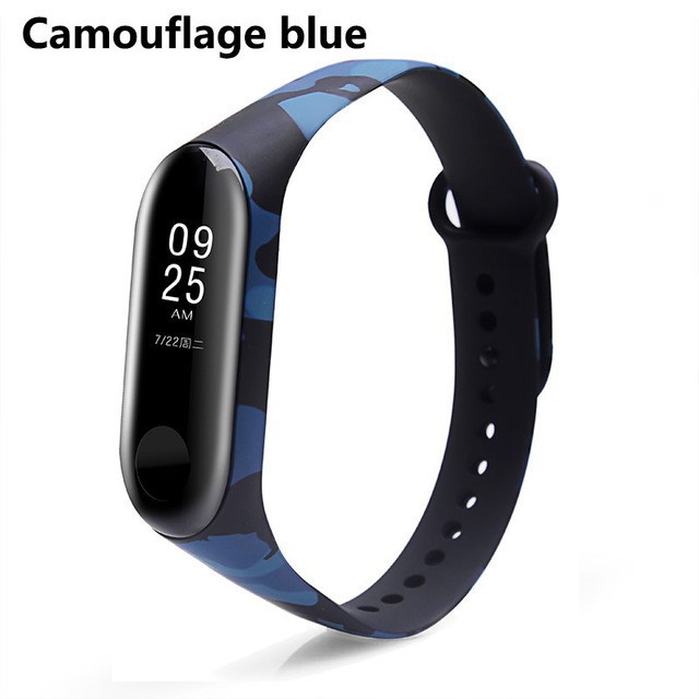 Dây đeo đồng hồ JANSIN thay thế từ silicon nhiều màu tiện dụng cho Xiaomi Mi Band 4 3