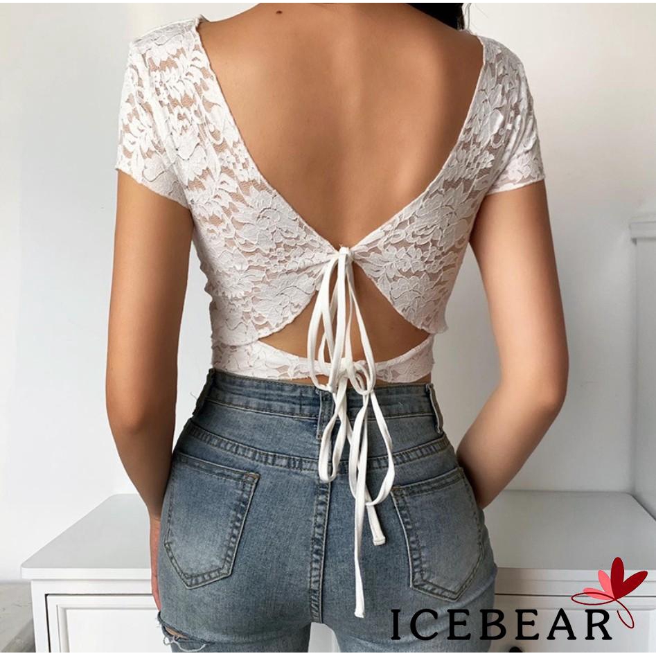 Áo Khoác Cardigan Tay Ngắn Phối Ren Hoa Thiết Kế Quyến Rũ Cho Phái Nữ