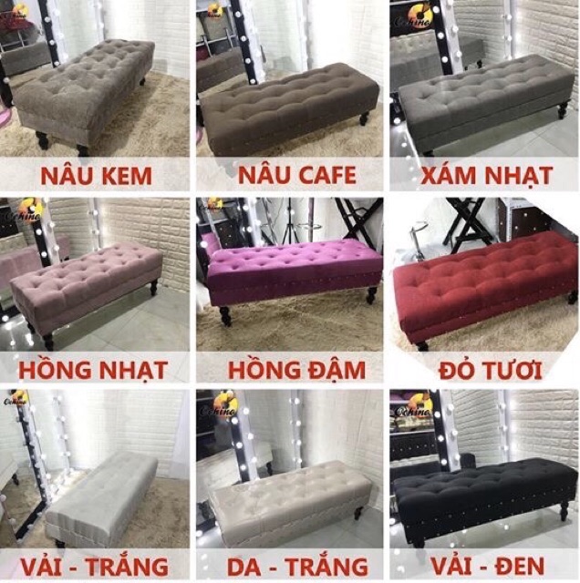 Ghế băng chờ 1m2 - sofa cho shop - ghế trang trí shop