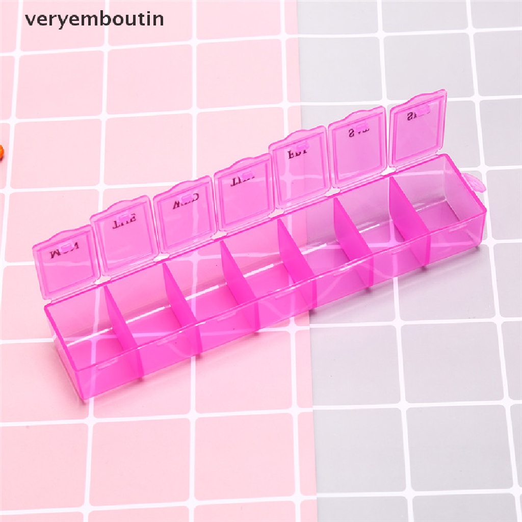 [Hàng mới về] Hộp đựng thuốc viên 1 tuần 7 ngày gọn gàng tiện lợi