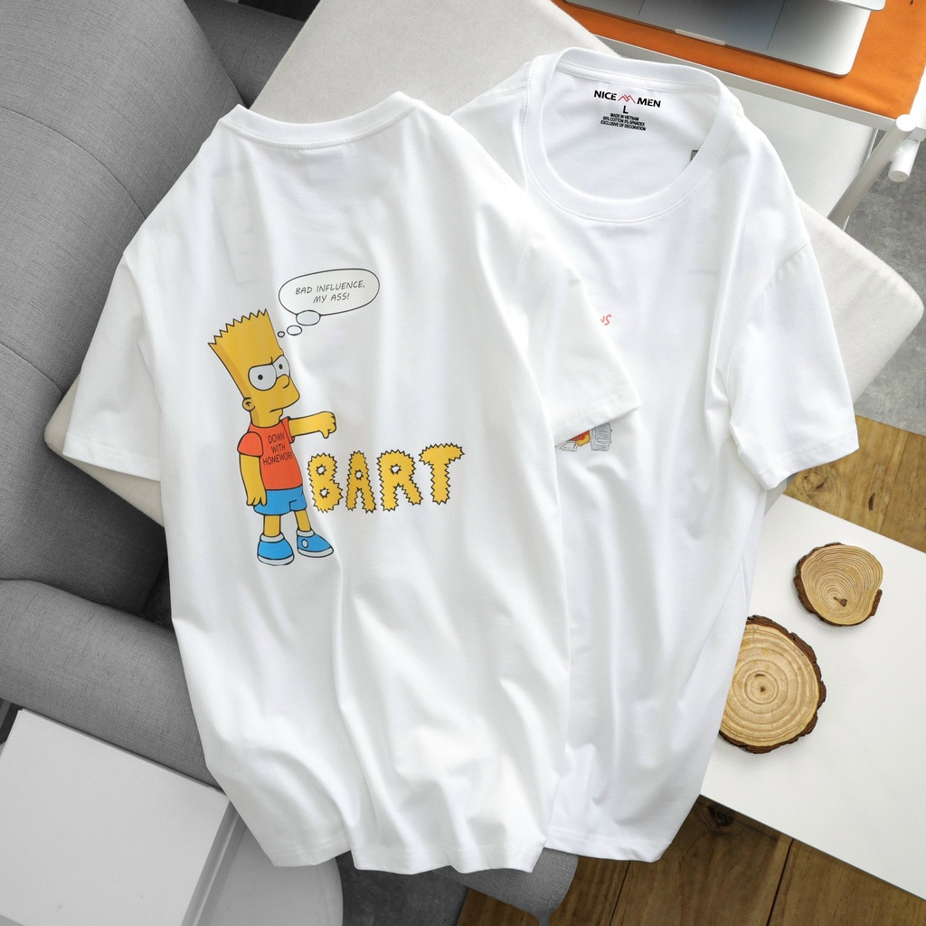Áo Thun Unisex Nam Nữ Local Brand NICEMEN in The Simpon Form Rộng Oversize 50 - 90Kg