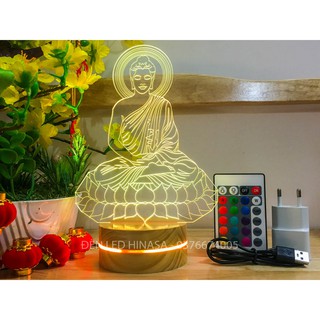 Đèn Phật Quan âm 16 màu