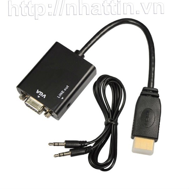 Cáp HDMI ra VGA có Audio | WebRaoVat - webraovat.net.vn