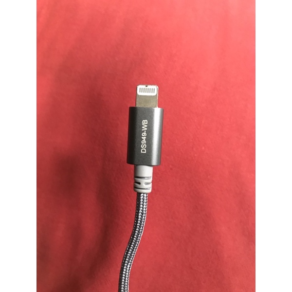 Cáp Lightning MFI 1m Mbest DS949-WB Xám