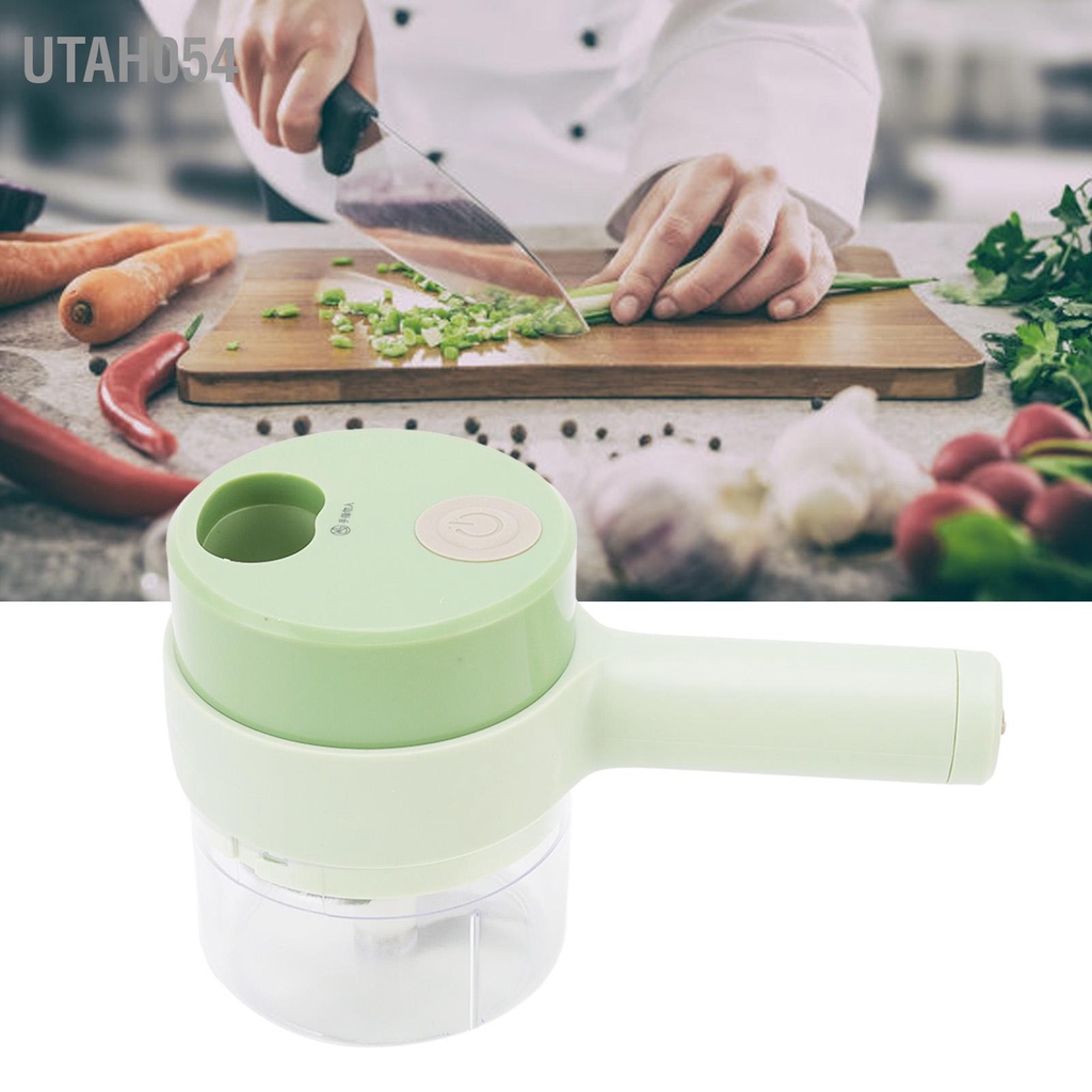 [Hàng Sẵn] Máy Xay, Máy Thái, Cắt Rau Củ Quả Cầm Tay Đa Năng Tự Động Không Dây Tiện Dụng Cho Nhà Bếp【Utah054】