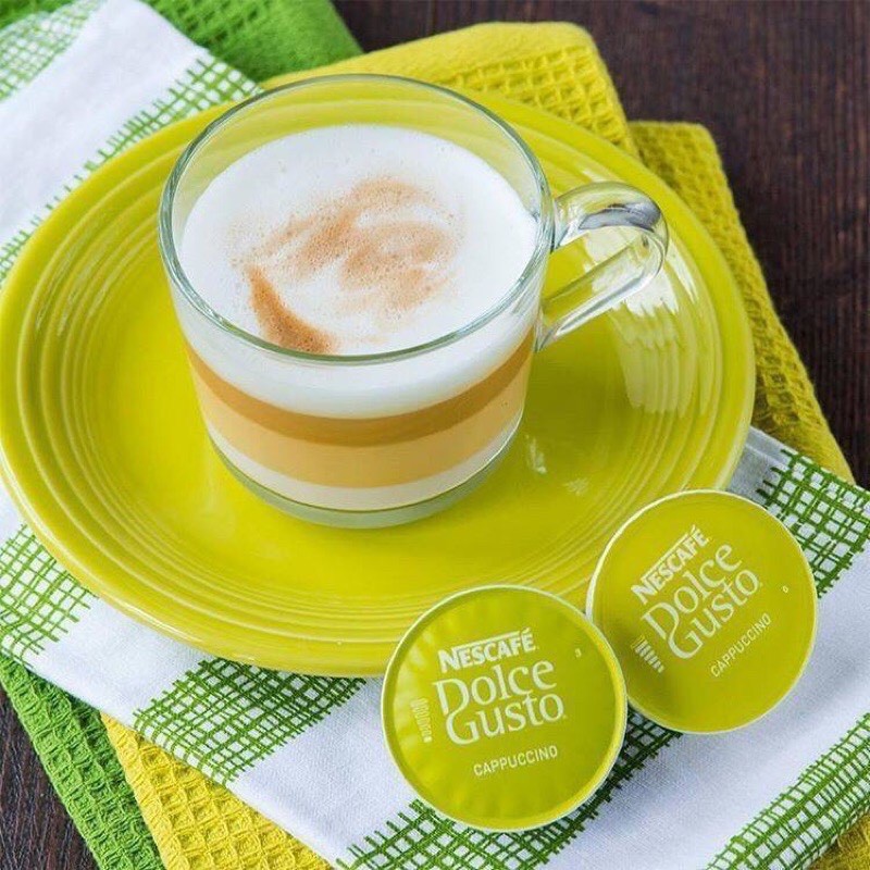 NESCAFE DOLCE GUSTO VỊ CAPPUCCINO HÀNG NHẬP ĐỨC DATE 08/2024