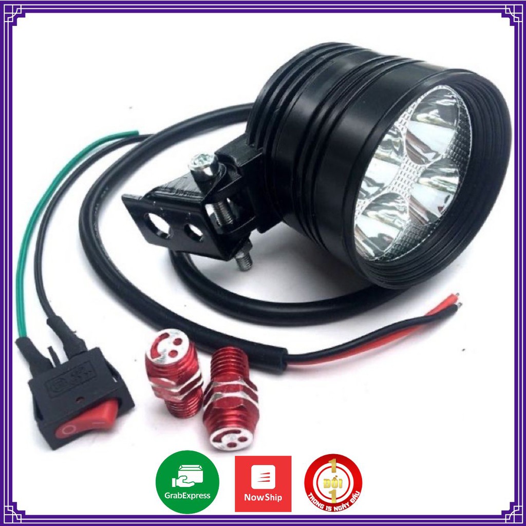 Đèn Led trợ sáng L4 ngắn 3 chế độ.Full phụ kiện Chính Hãng Best Biker