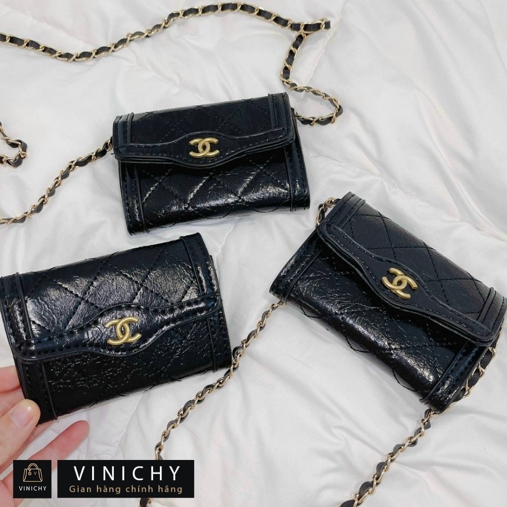 Ví nữ ngắn cầm tay, đựng thẻ, điện thoại, chìa khóa dùng đi chơi đi học VINICHY, da cao cấp size 12cm HA016