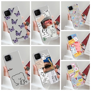 Ốp điện thoại tpu mềm trong suốt in hình dễ thương cho Oppo F17 / A73 F17 Pro / A93 Oppo F 17 F17Pro