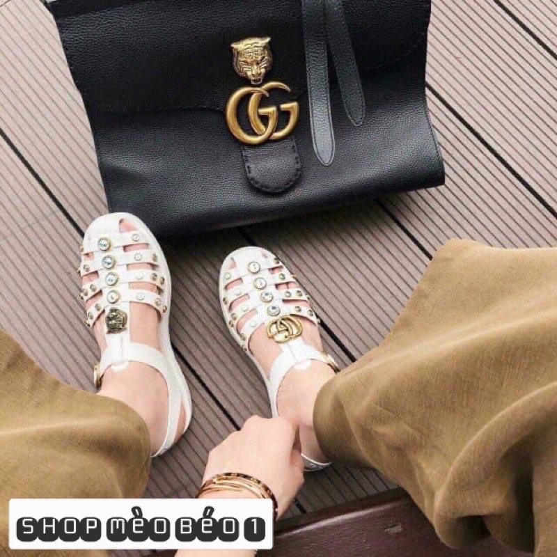 Sandal giọ gc kem viền đá fullbox