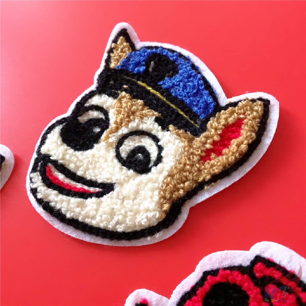 Miếng dán ủi trang trí quần áo hình nhân vật phim hoạt hình đội chó cứu hộ