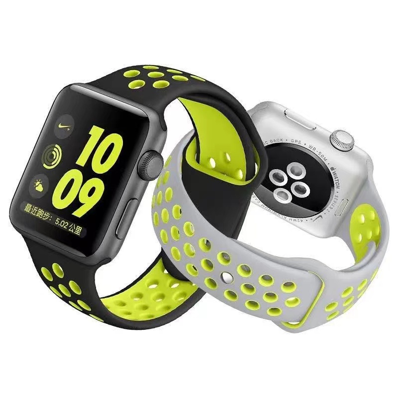 Dây Đeo Silicone Thể Thao Cho Apple Watch 41MM 45MM 40MM 44MM Series 8 7 6 5 4 SE
