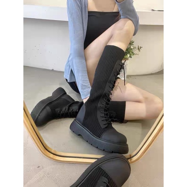 [ORDER] Boots đùi đế cao 5cm hack dáng cho mùa đông - Mẫu mới