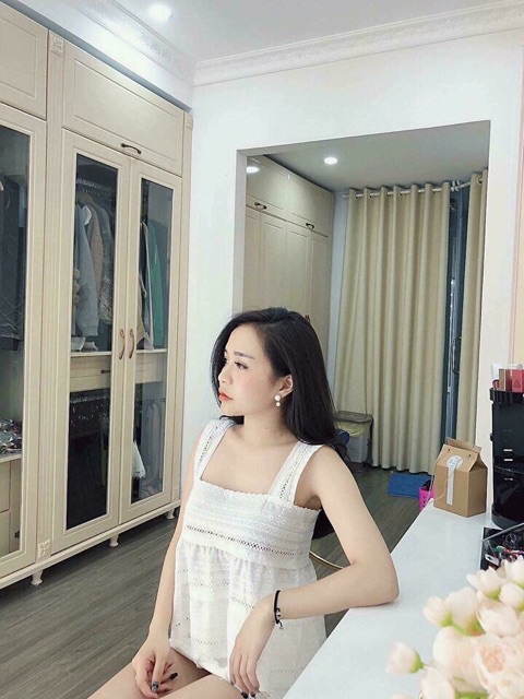 Áo 2 dây ren lưới siêu bánh bèo Quảng Châu | BigBuy360 - bigbuy360.vn