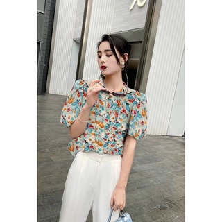 Sơ mi hoa cộc tay