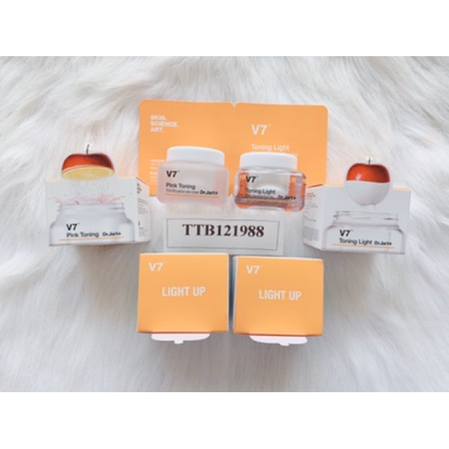 Kem Mặt V7 Toning Light Dr.Jart+ - Mini Size 15ml -Toning Light Và Pink Toning