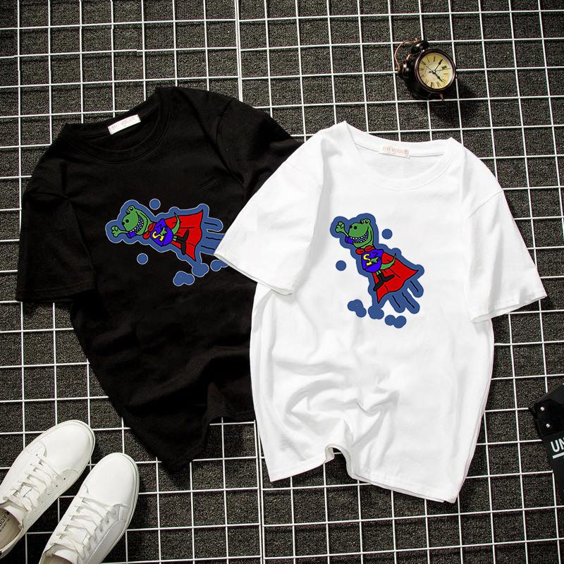 Áo thun unisex form rộng khủng long T Rex vải dày mịn 2019T1721
