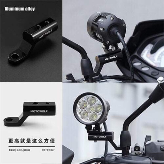 Pad lắp đèn trợ sáng motowolf