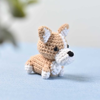 Chú chó Corgi mini siêu dễ thương dùng trang trí hay làm móc khóa quà tặng