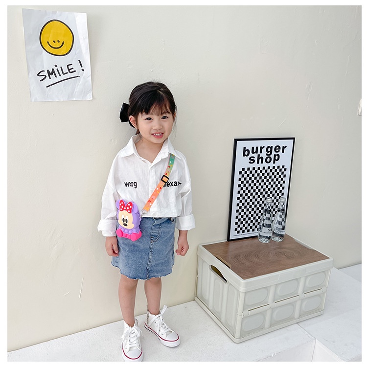 Pop It Đồ Chơi Túi Xách Đeo Chéo Vai Giảm Căng Thẳng Hình Minnie KT Dễ Thương Cho Bé Gái