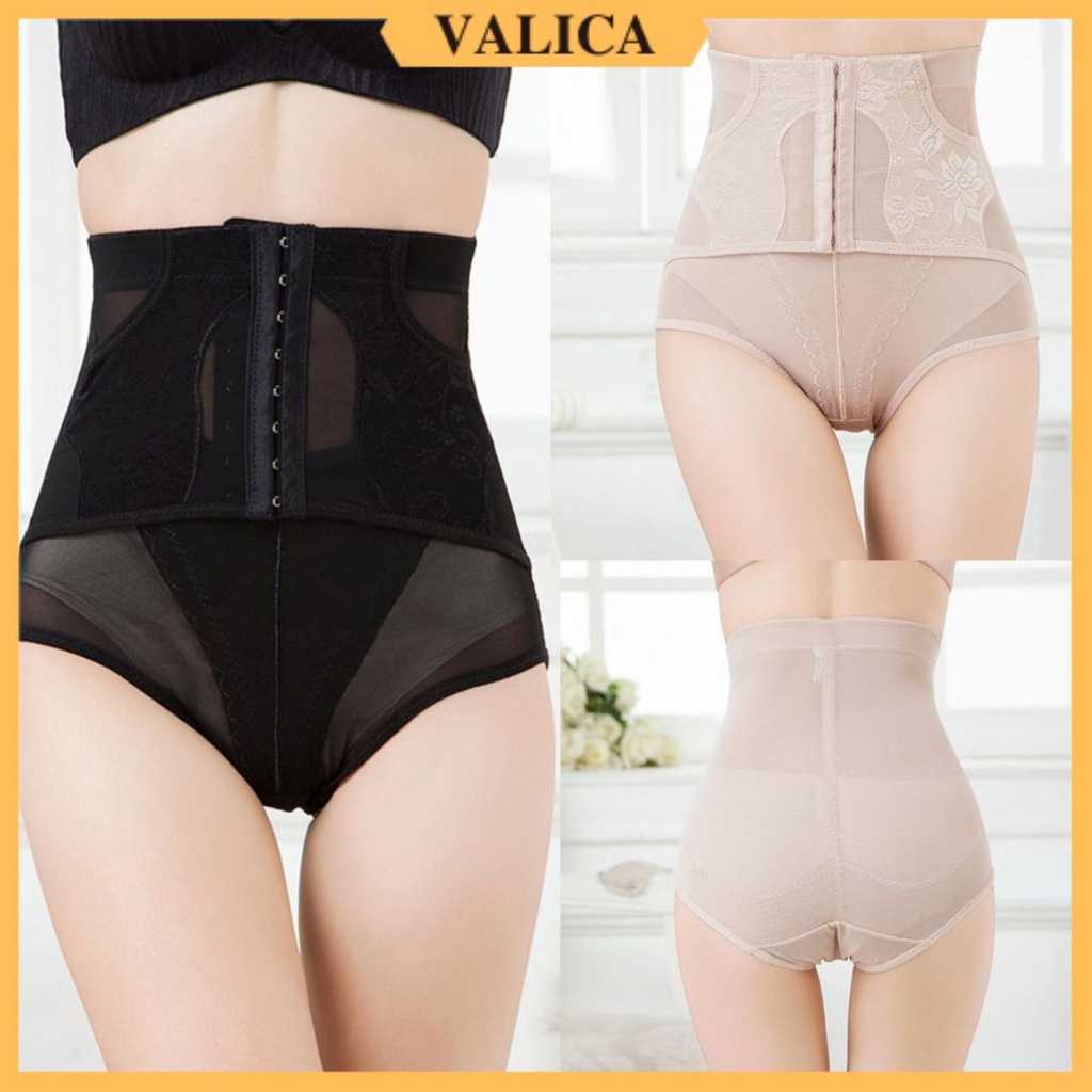 Đai nịt bụng sau sinh giảm mỡ, quần gen nịt bụng chống cuộn có khuy cài VALICA 201